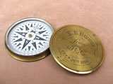 Victorian brass cased explorers pocket compass